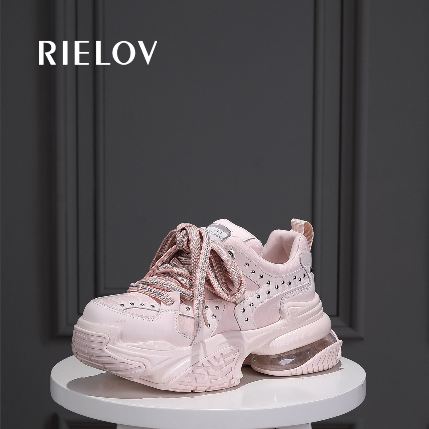 RIELOV 【丽】增高7cm时尚潮流百搭女士休闲鞋2220-1