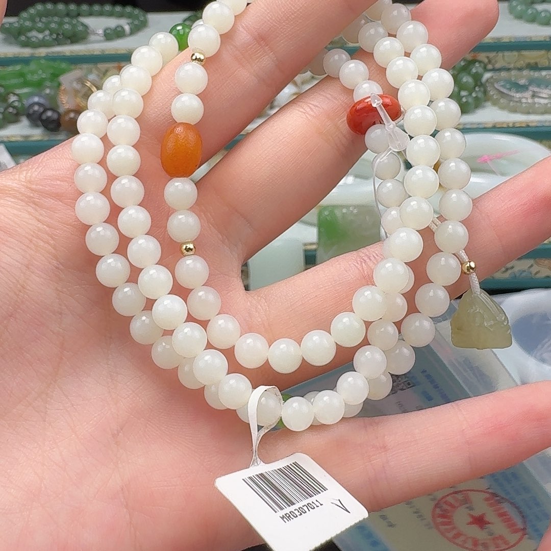 和田玉手串未镶嵌