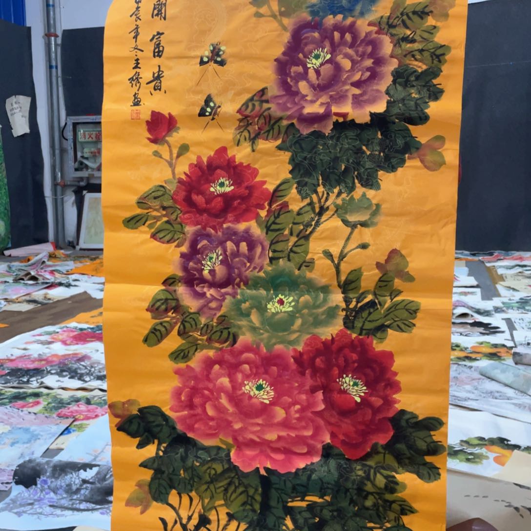 国画国画作者画心一张