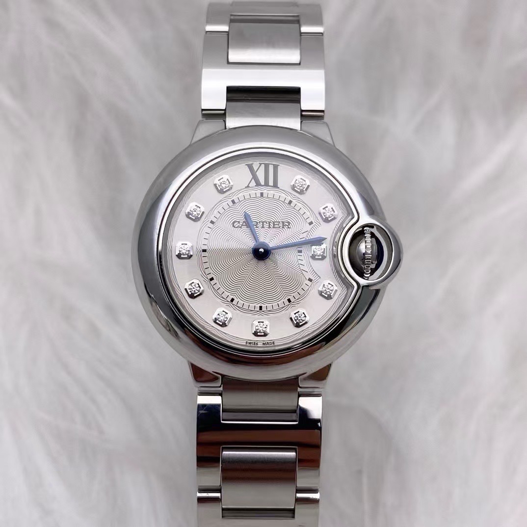 99新 Cartier/卡地亚 卡地亚/蓝气球/28mm/女表/石英钻刻