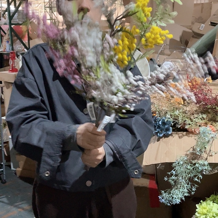 陶瓷花瓶，仿真绿植。6