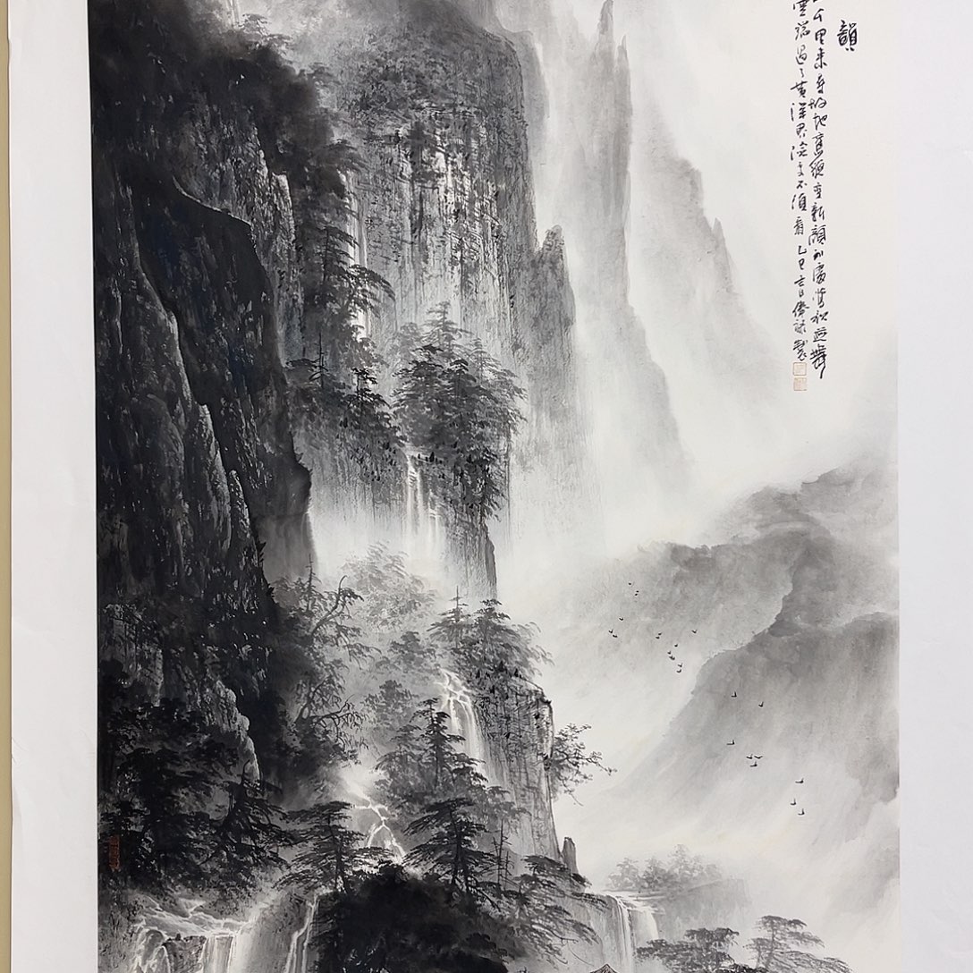 羊***情国画黎俸禄180/100水墨山水