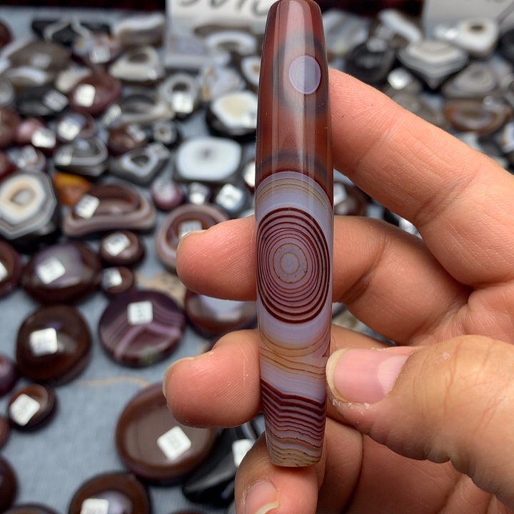 老***童玛瑙/玉髓散珠缠丝玛瑙