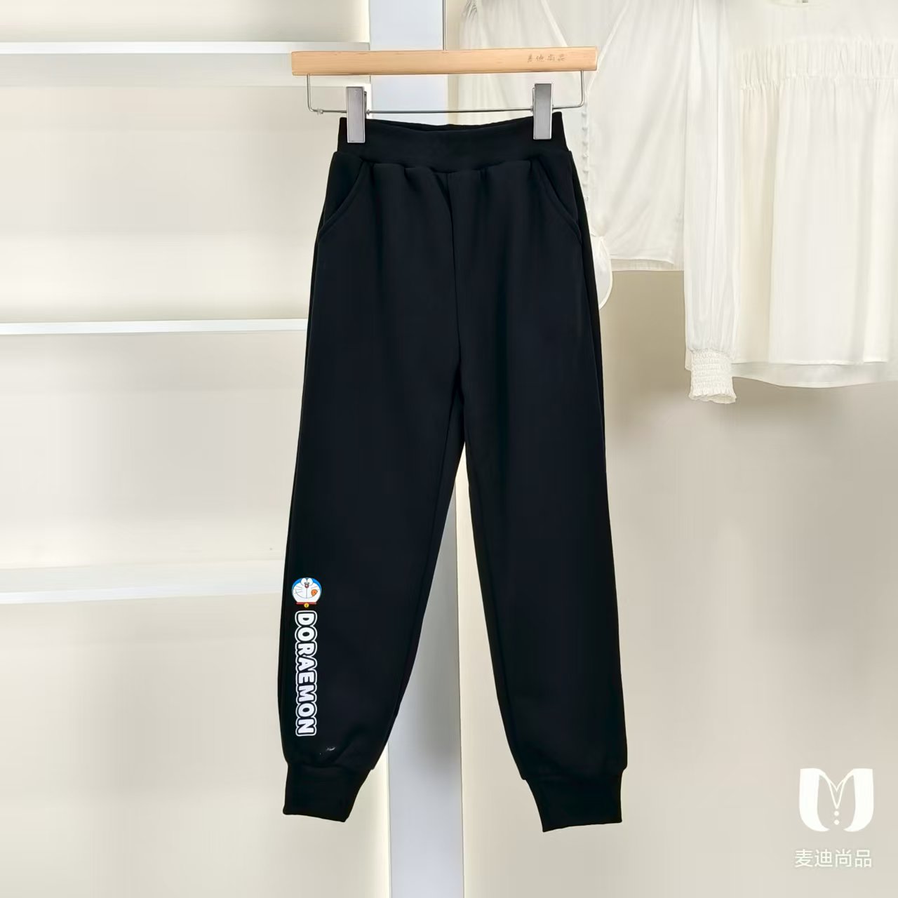 一路童行【哆】3061907 儿童秋冬厚款加绒卫裤休闲裤时尚撤柜