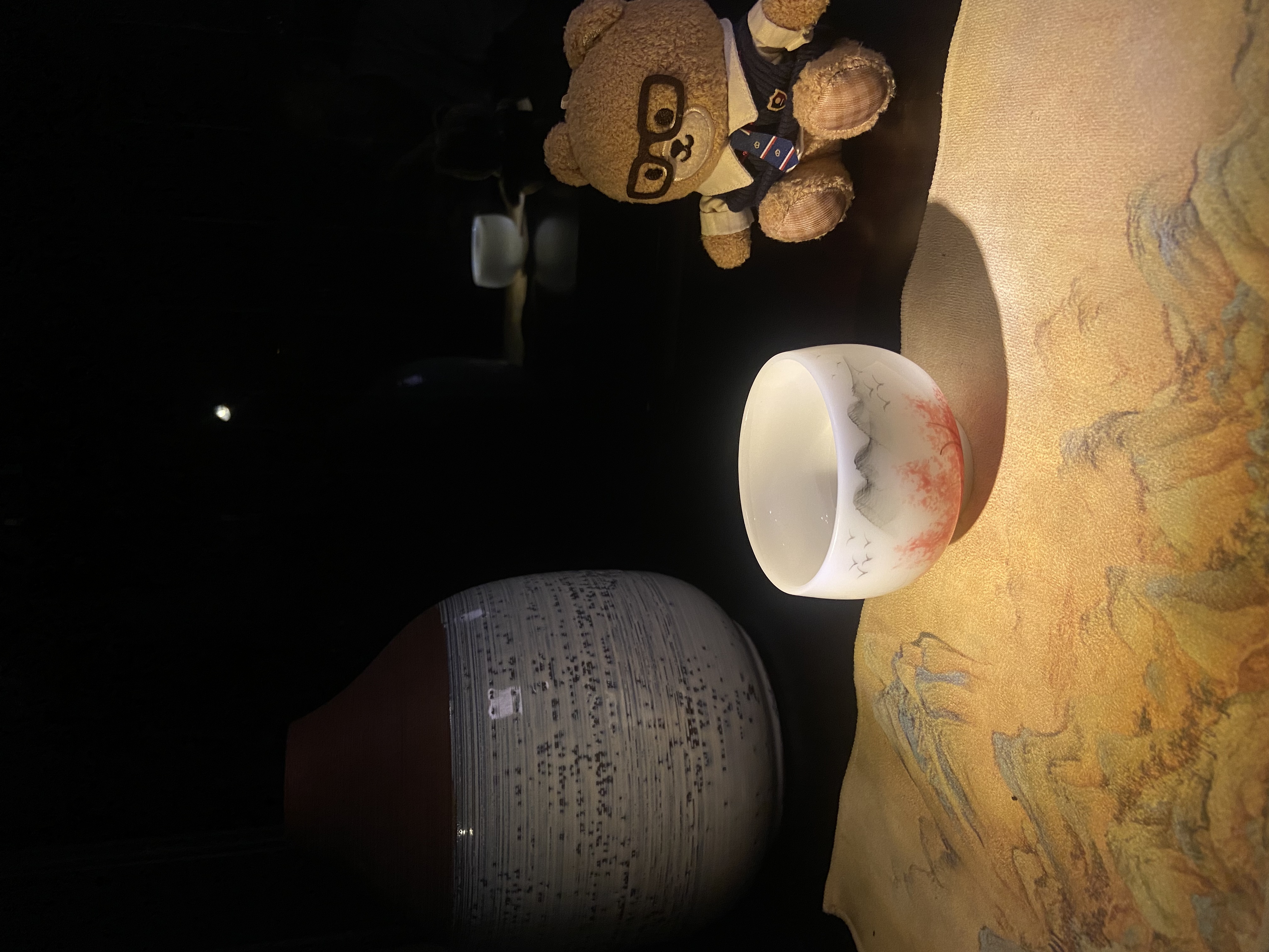 骨瓷茶杯茶具薄胎品茗杯主人杯高档陶瓷纯白中式潮州功夫茶