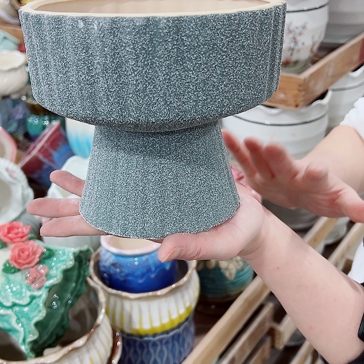 有孔，凑单福利满10元发货陶瓷多肉花盆！