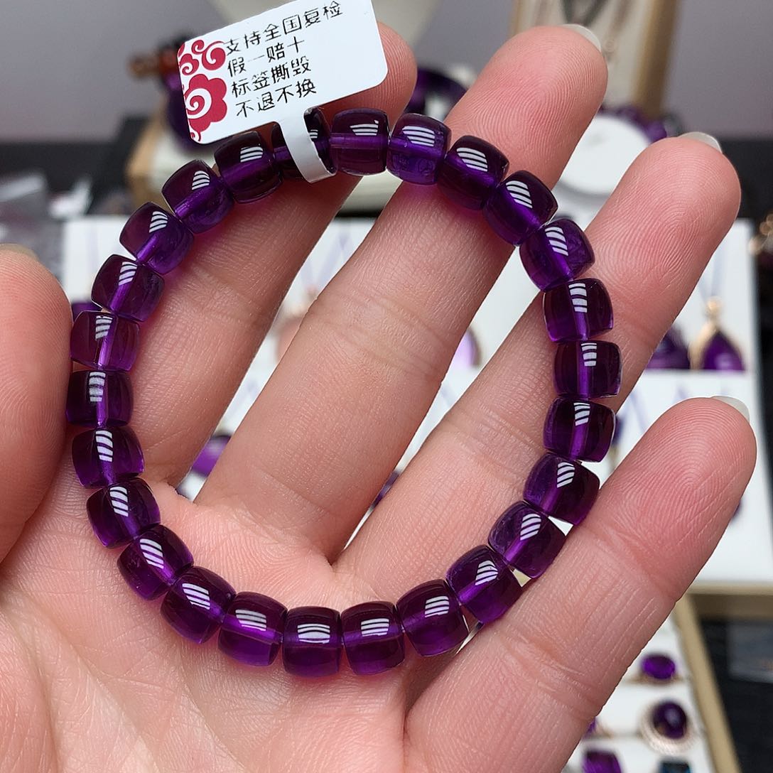 紫晶老型手串未镶嵌(****?