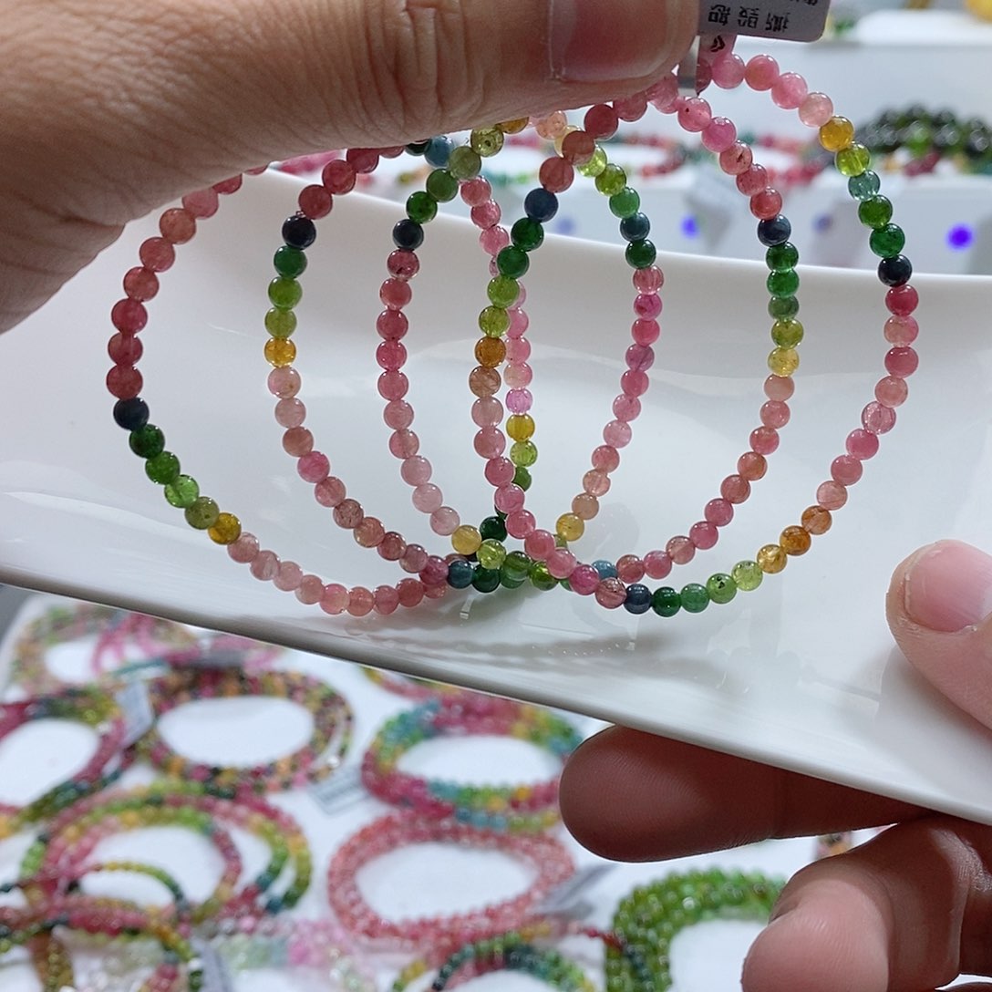 碧玺手链未镶嵌多样性发一条4