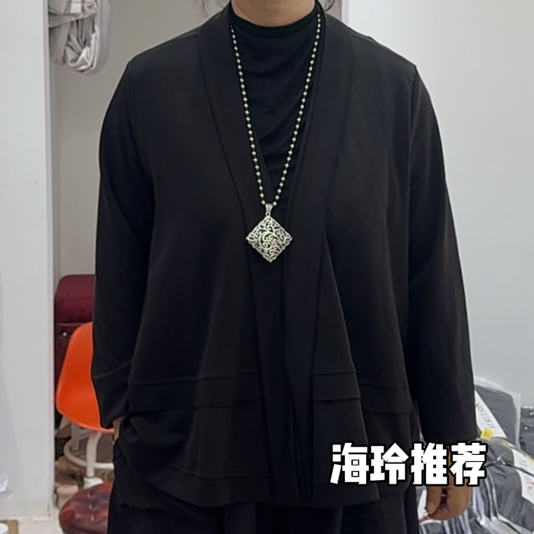 V领女宽松型秋季短外套5880