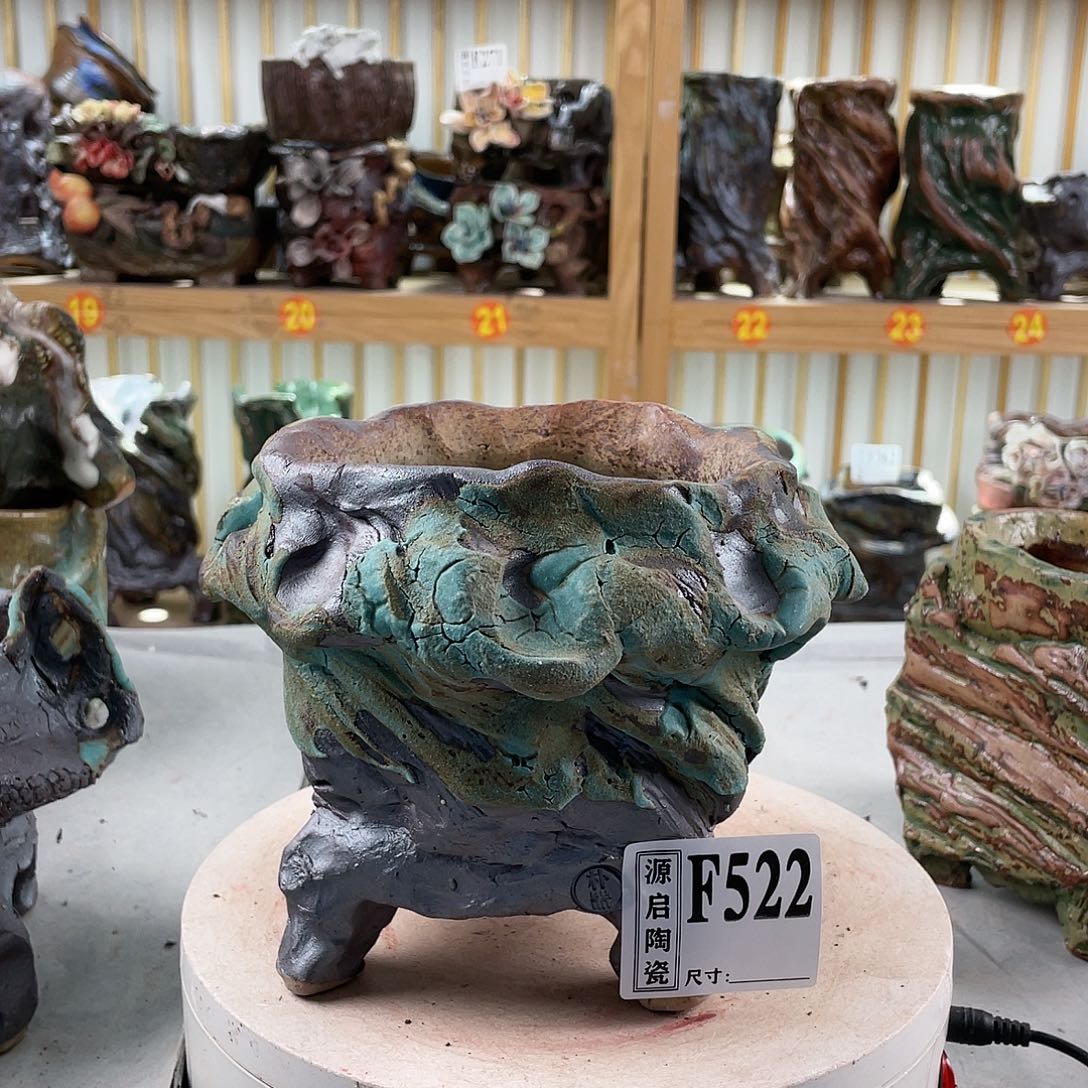 紫砂花盆手工制作默认微瑕522