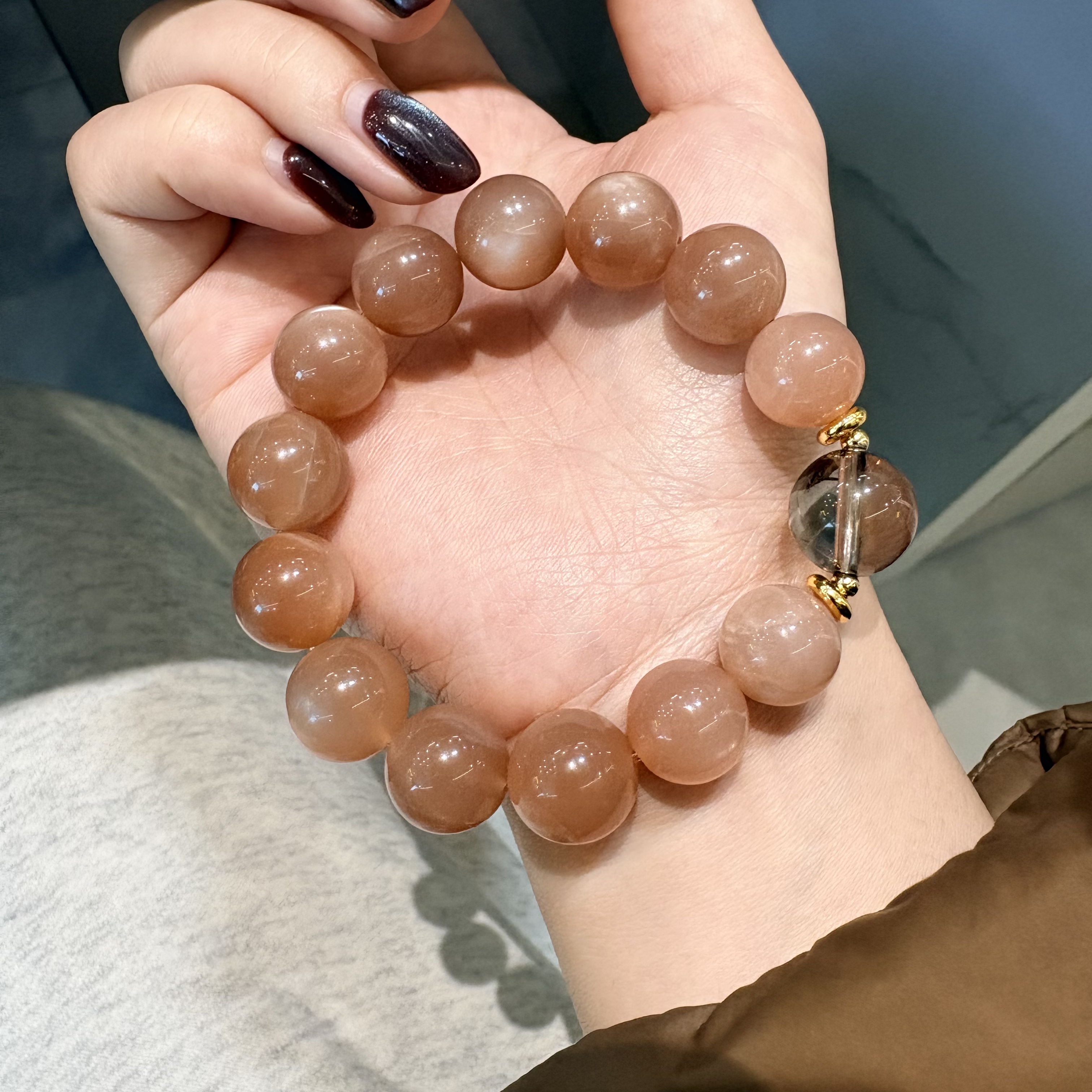 【月光曲】天然水晶原创设计手串