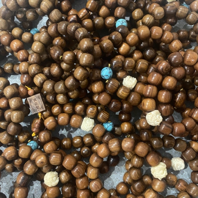 Q13 花梨木老型珠1.4cm+（尺寸样式多样性发其一）