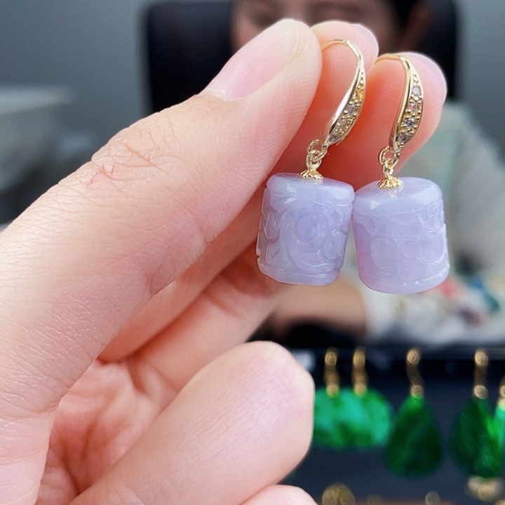 翡翠耳饰未镶嵌饰品