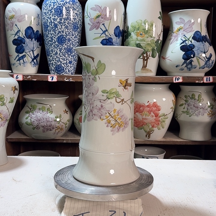 瓶竹子紫藤高29 新款陶瓷陶瓷