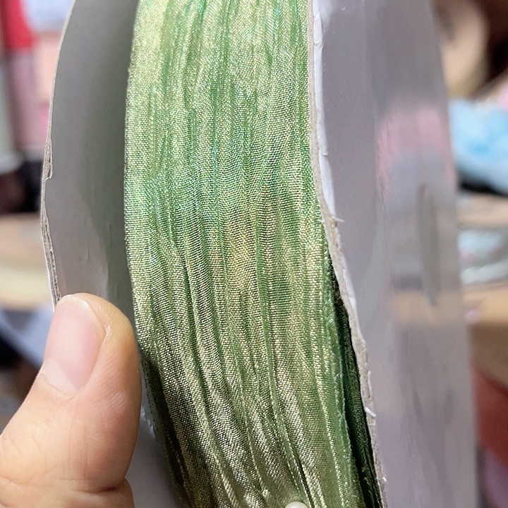 4的叶子纱蓝绿色25