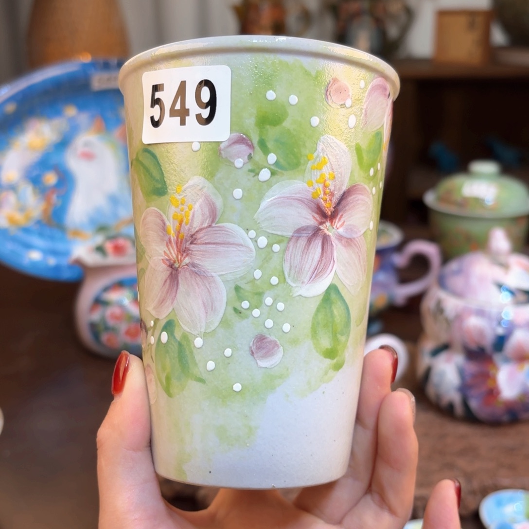 景德镇手绘高温釉下彩陶瓷茶具
