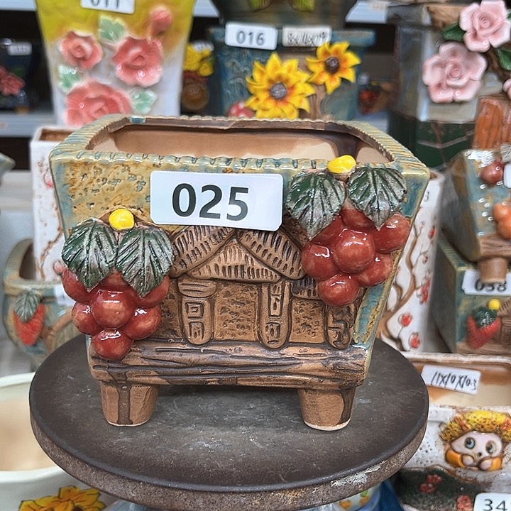 紫砂花盆粗陶材质多肉花盆