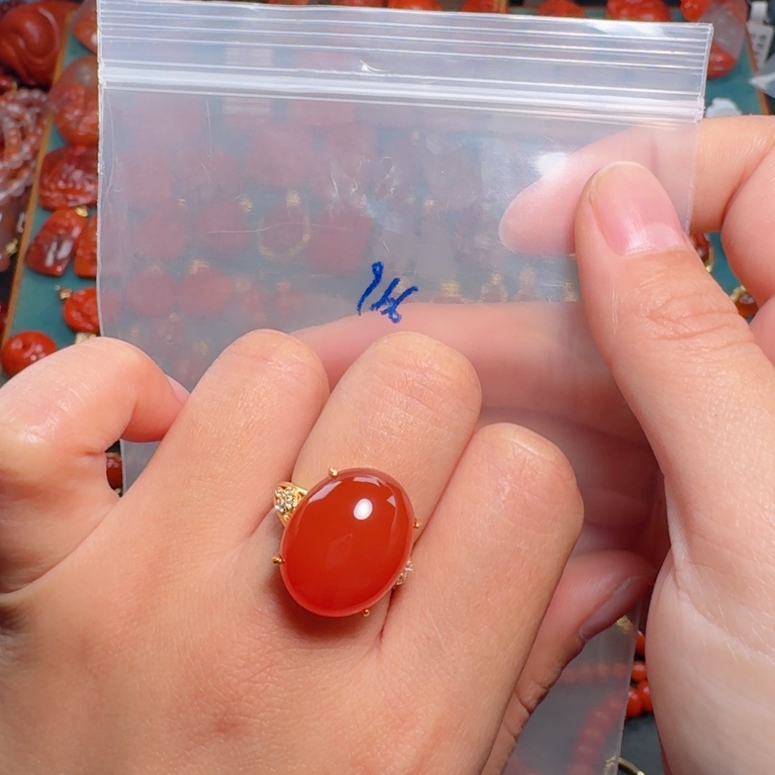 南红玛瑙南红银S925镶嵌