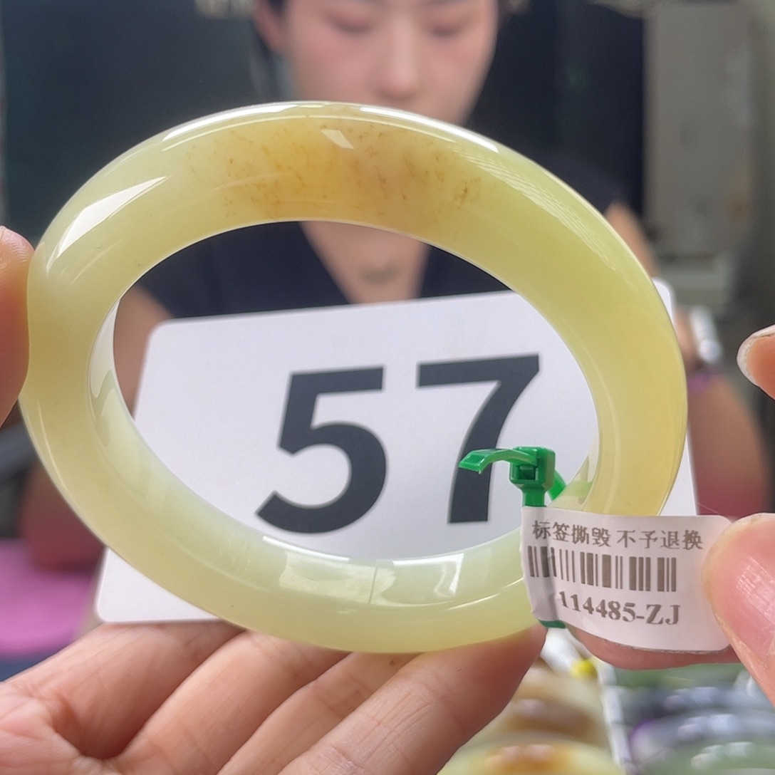和田玉手镯未镶嵌44