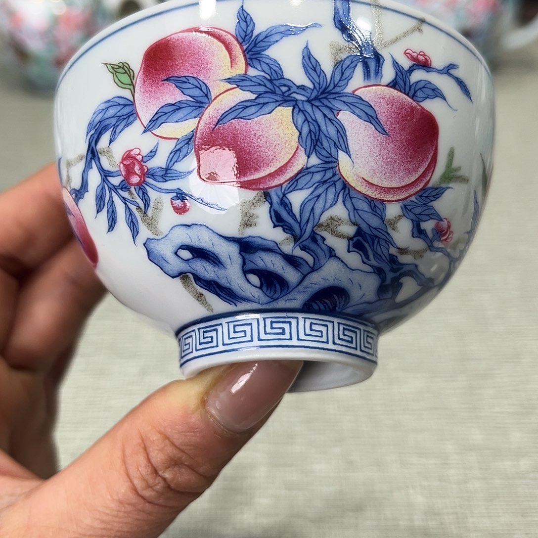 盖碗景德镇哈哈我也想你