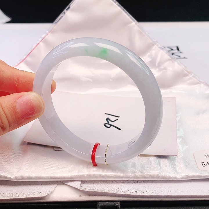 翡翠手镯未镶嵌54+正圈