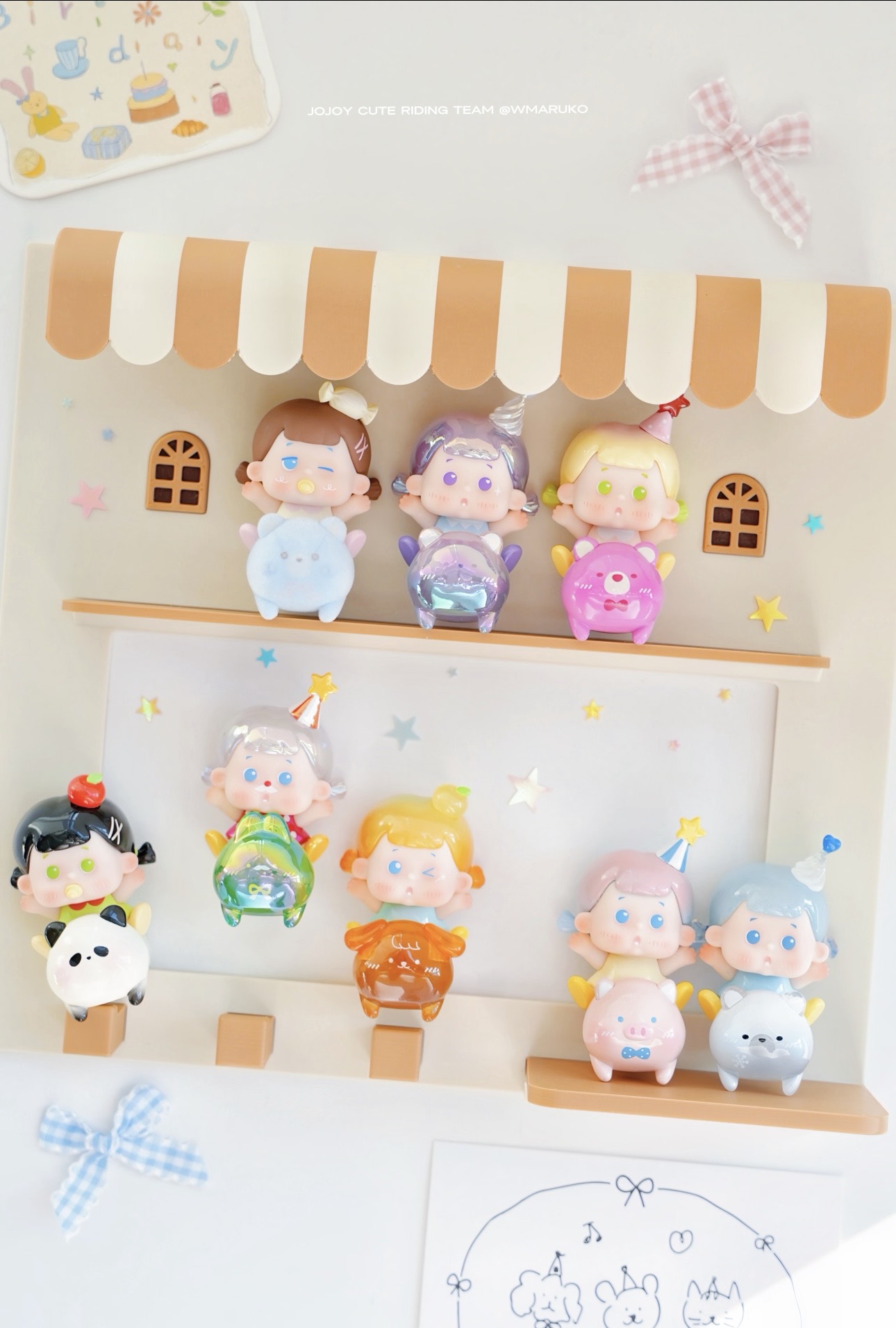 jojoy 啾啾咿-萌骑团mini盲盒萌粒手办潮玩手办摆件