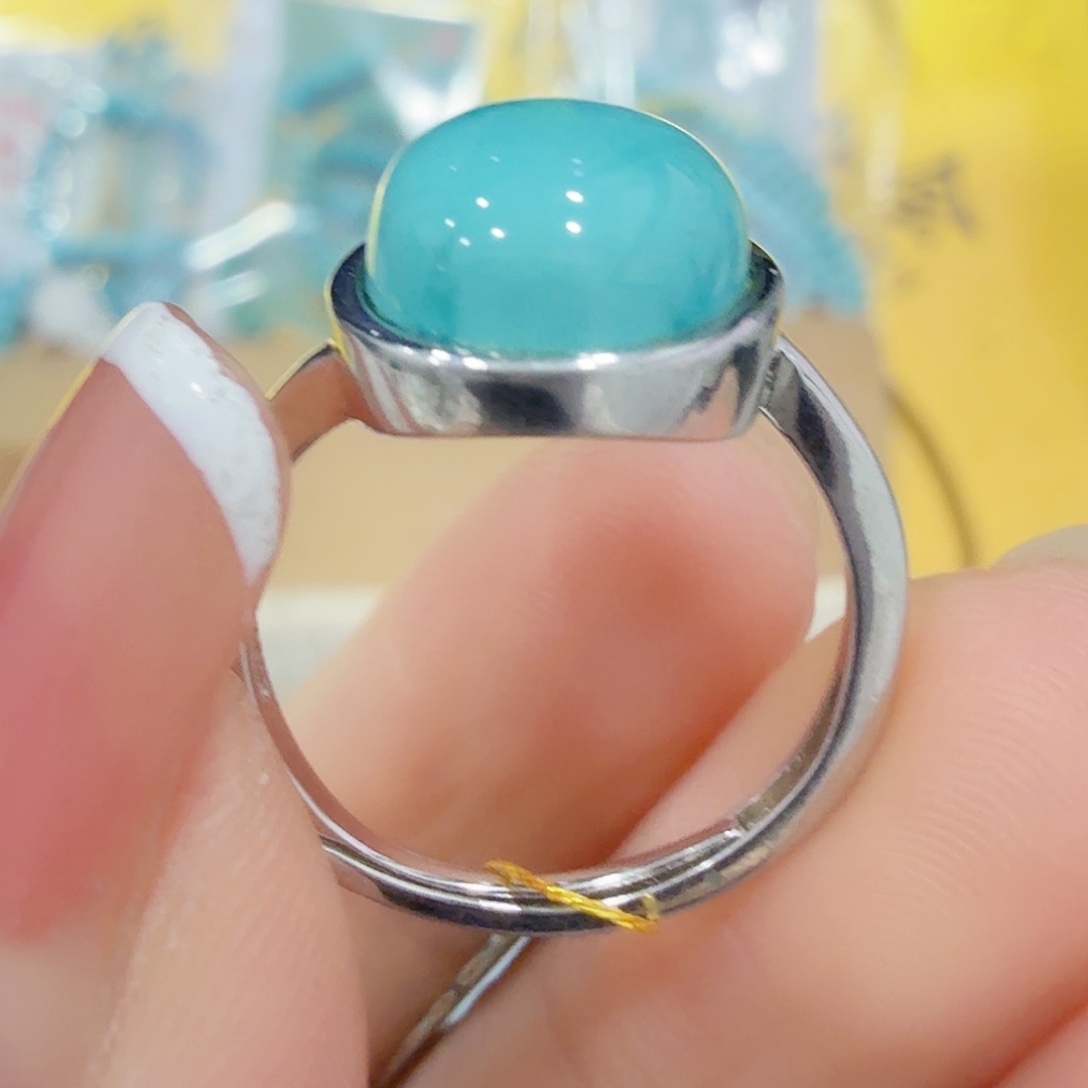 绿松石银S925镶嵌珠宝奇石