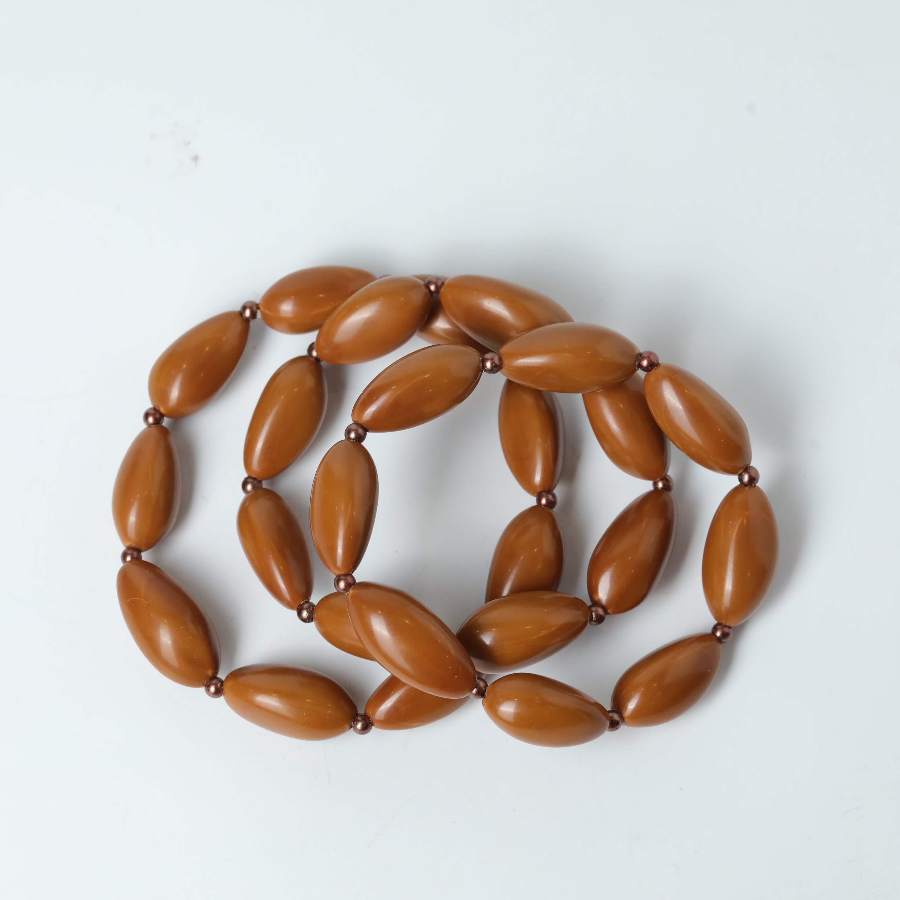 天然橄榄核素核三棱珠手串多样性发货发其一约13mm19gY250214-14
