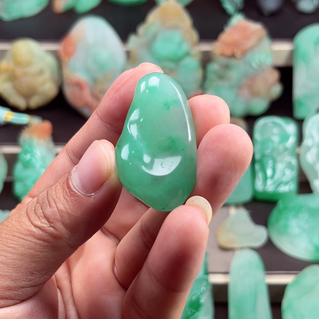 颈饰未镶嵌石英质玉庄***梦定制