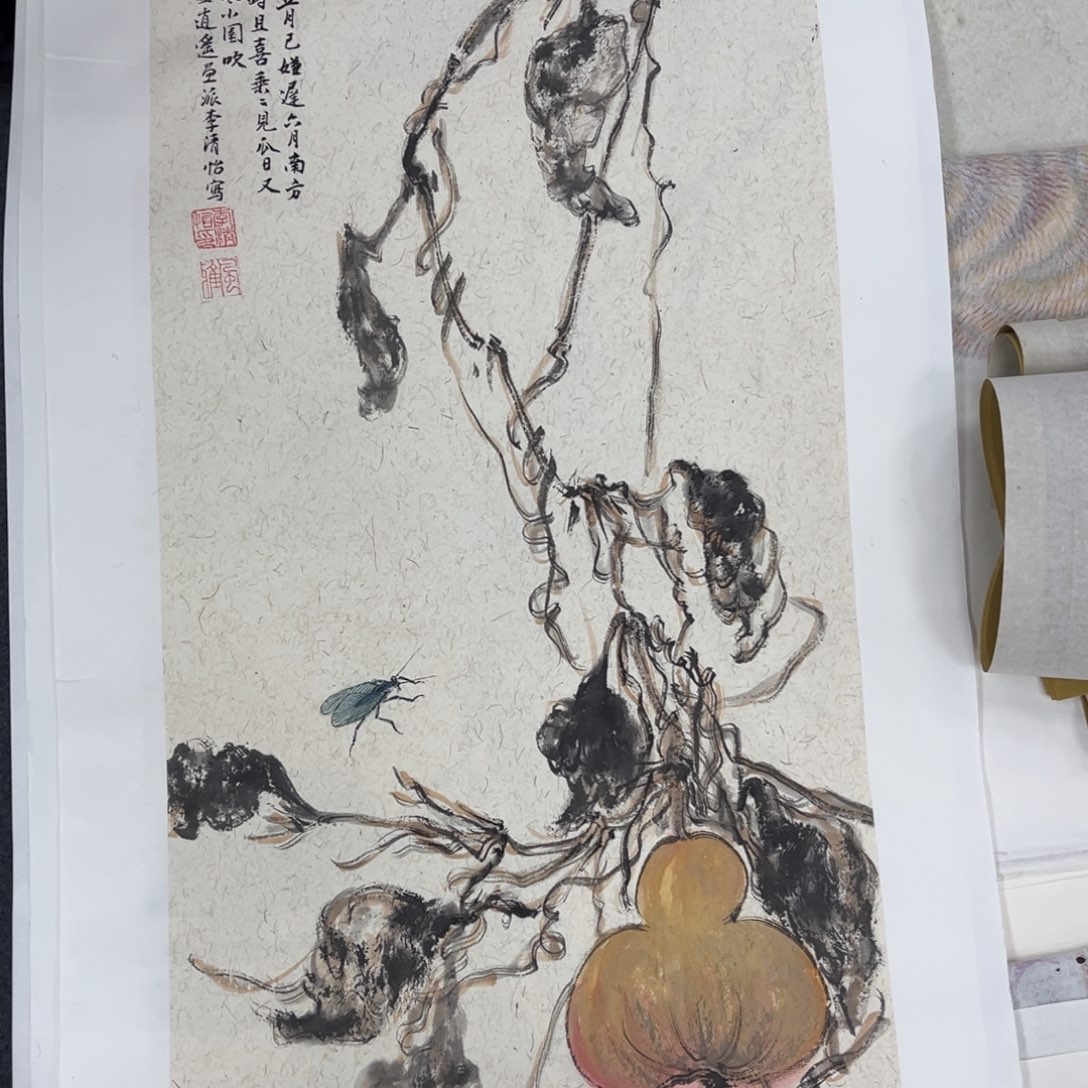 国画手绘画作品和绘画