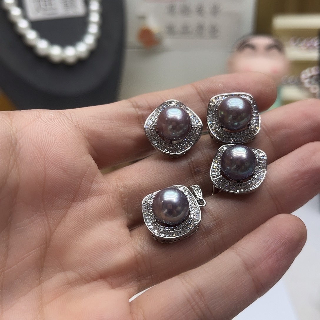 未镶嵌淡水珍珠耳饰