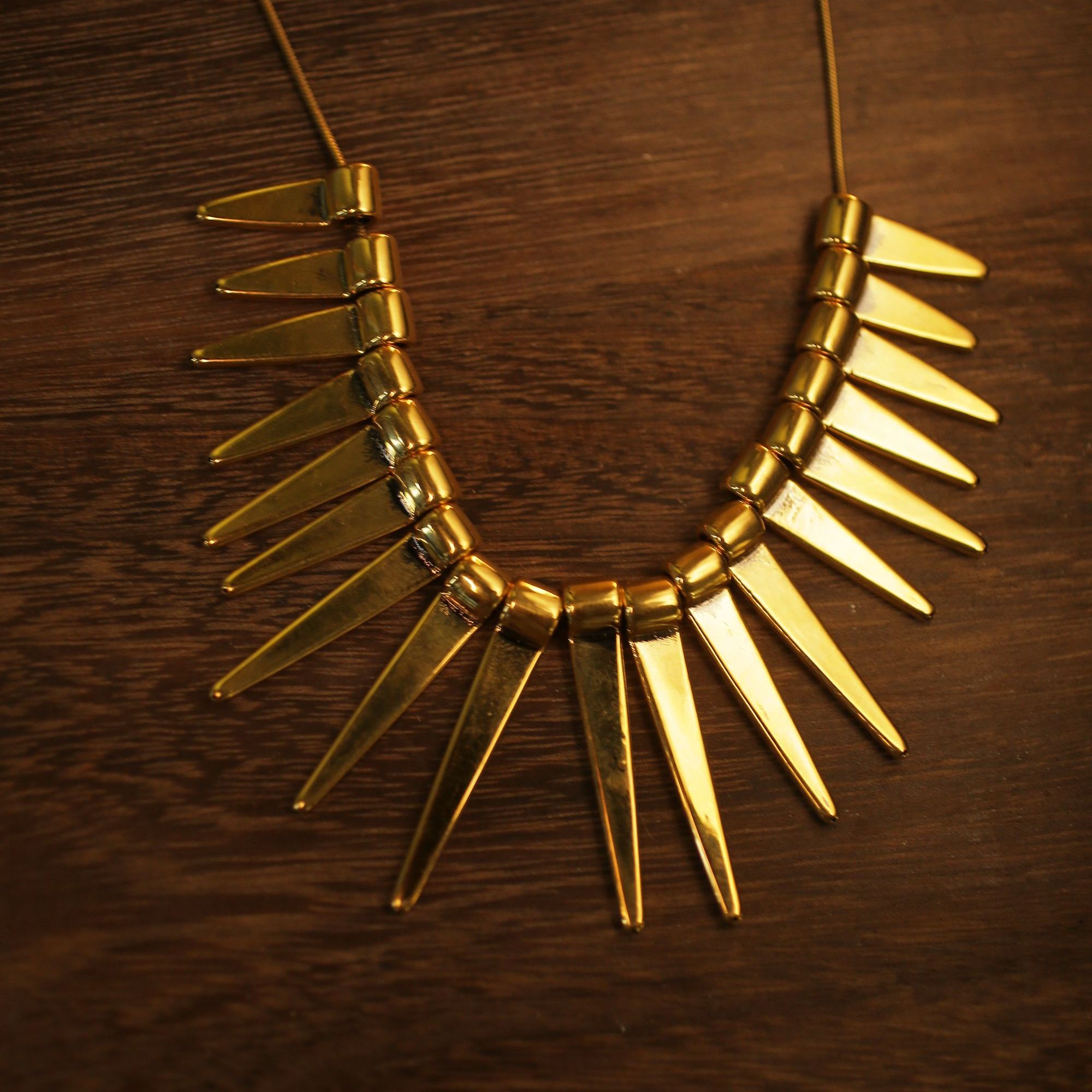 周帝王电黑工艺黄金简约太阳女王复古设计足金项链