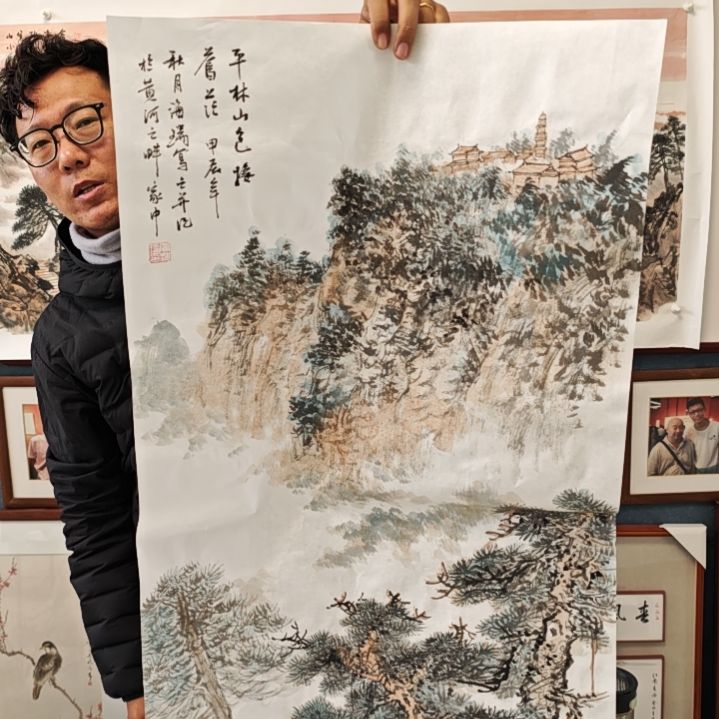 国画贾海瑞老师现场定制