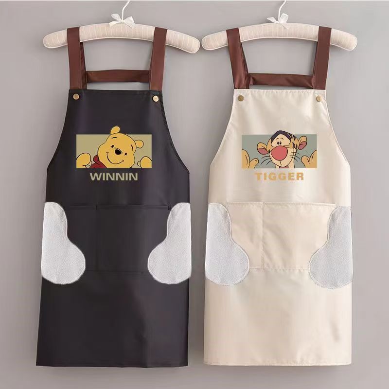 跳跳虎围裙(擦手)围裙厨房家用高颜值防水防油耐脏可爱家用时尚