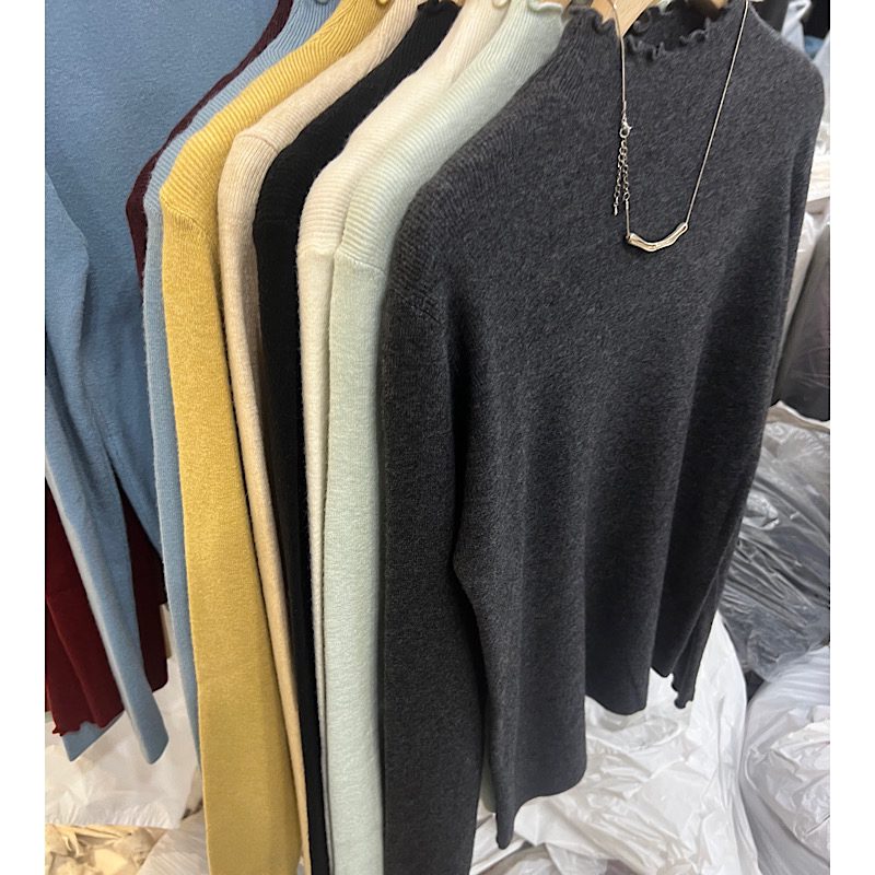 婷～升级版木耳边羊.打底毛衣