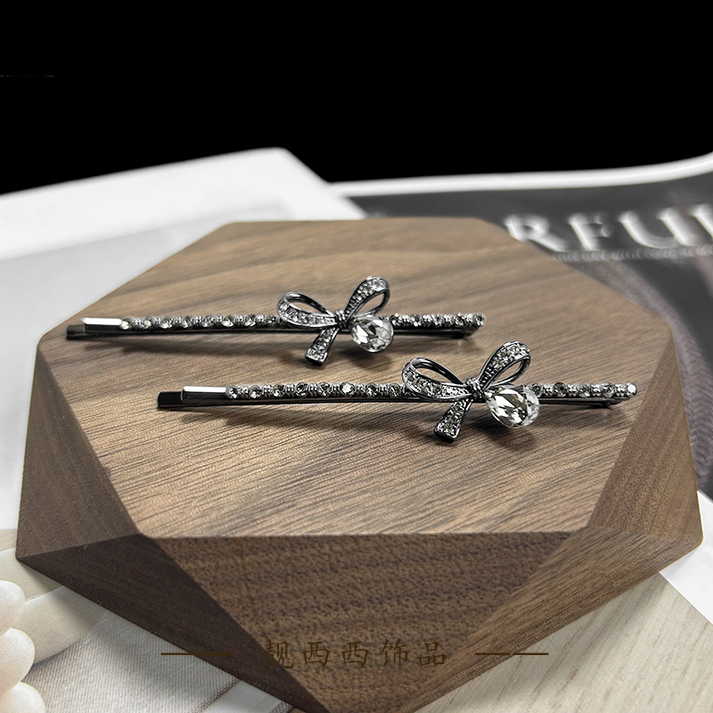 【LXX靓西西】8103一字夹7厘米休闲减龄碎发夹一对装