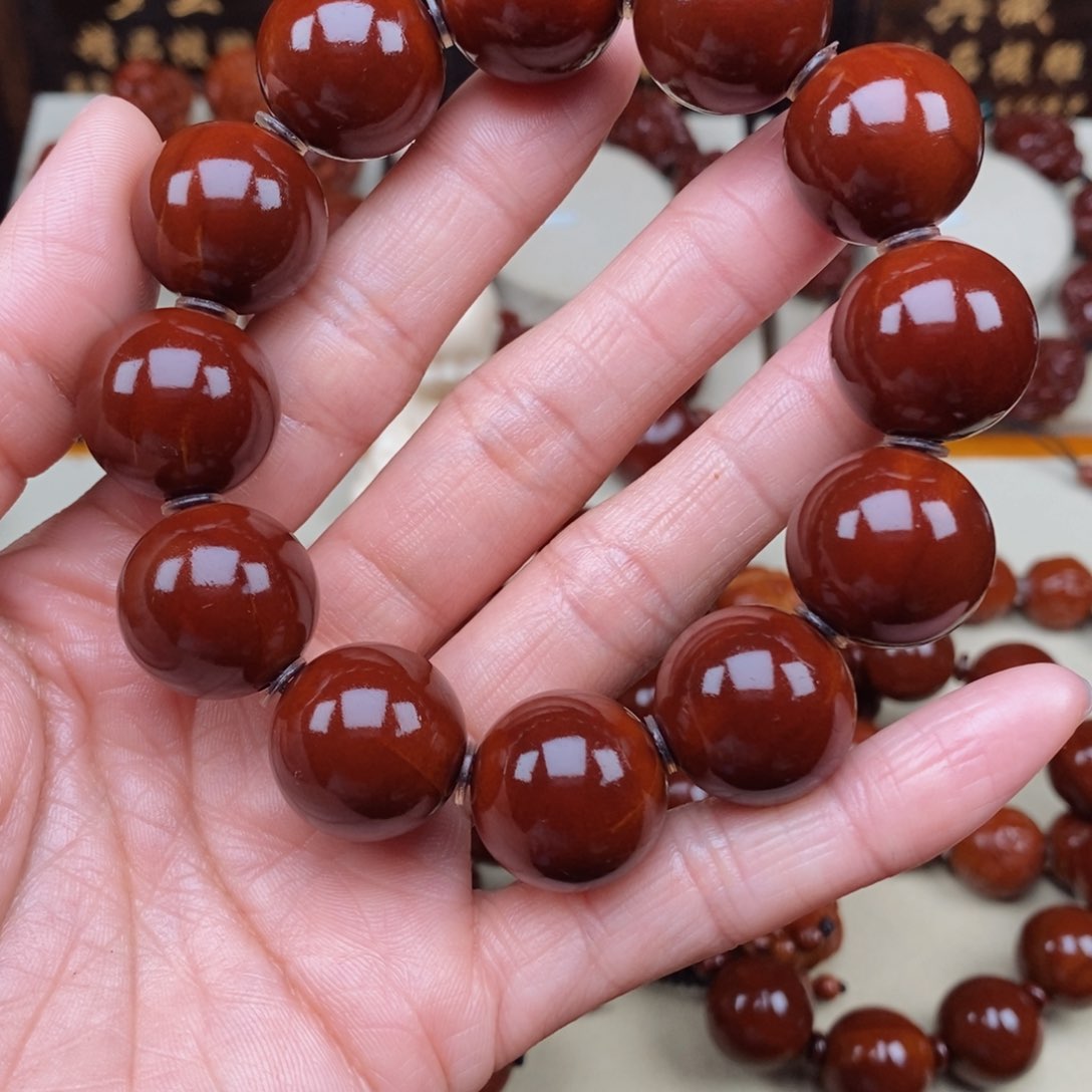 橄榄核吊坠?***?光珠，