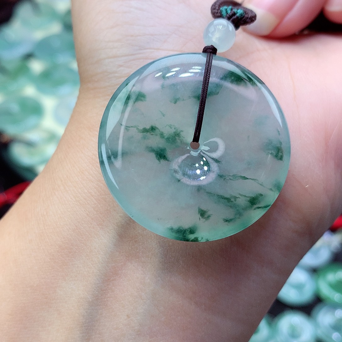 翡翠颈饰未镶嵌16尺寸34.1-6.0