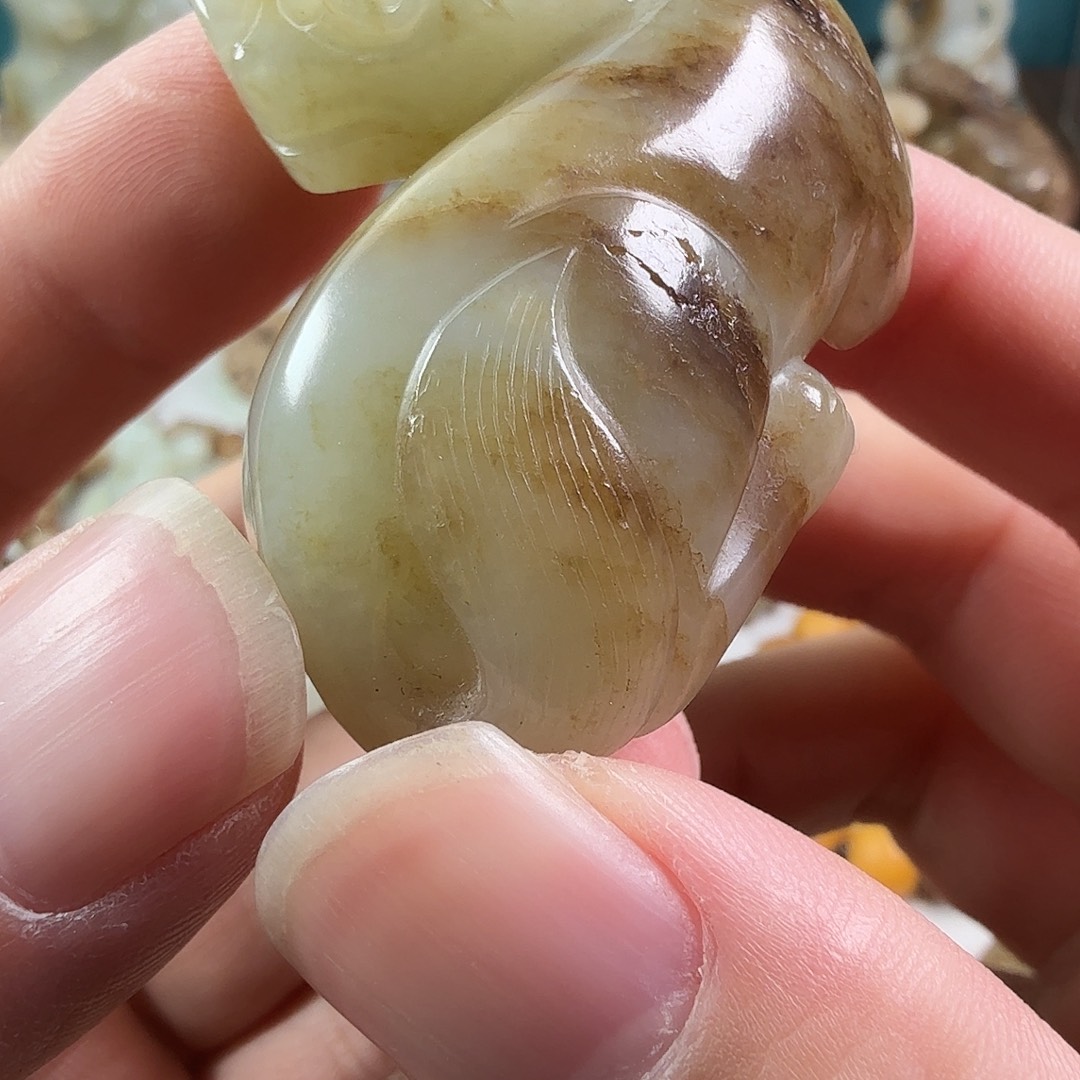 一***和田玉（糖玉）未镶嵌车挂