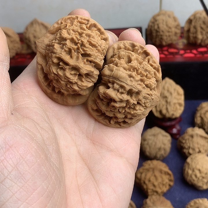 北***༽文玩核桃吊坠官帽饼