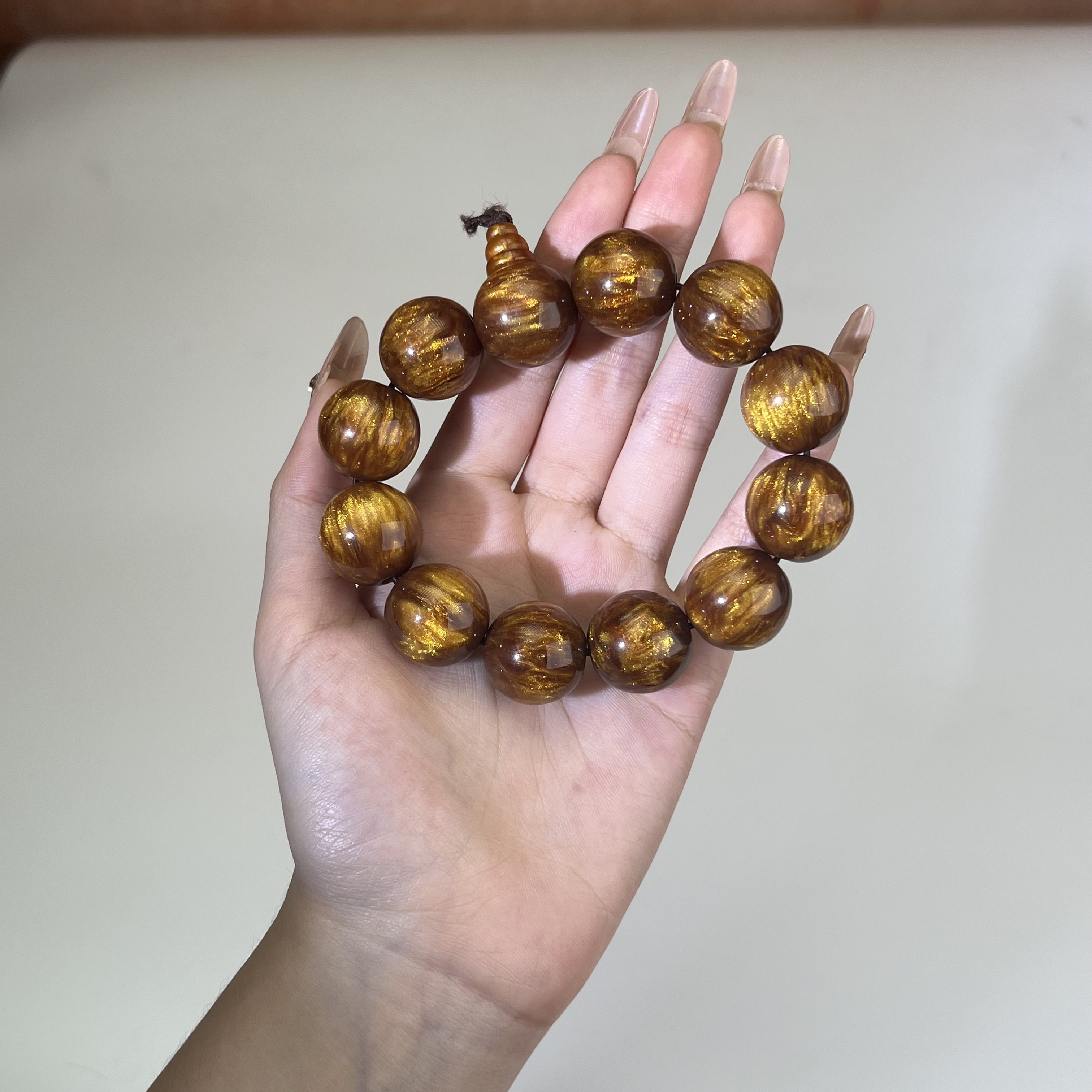 贰 帝王木金丝手串