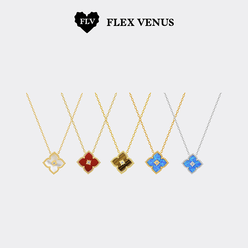 铜合金项链 FLV浮花结系列项链小众设计高级感百搭时尚通勤女礼物