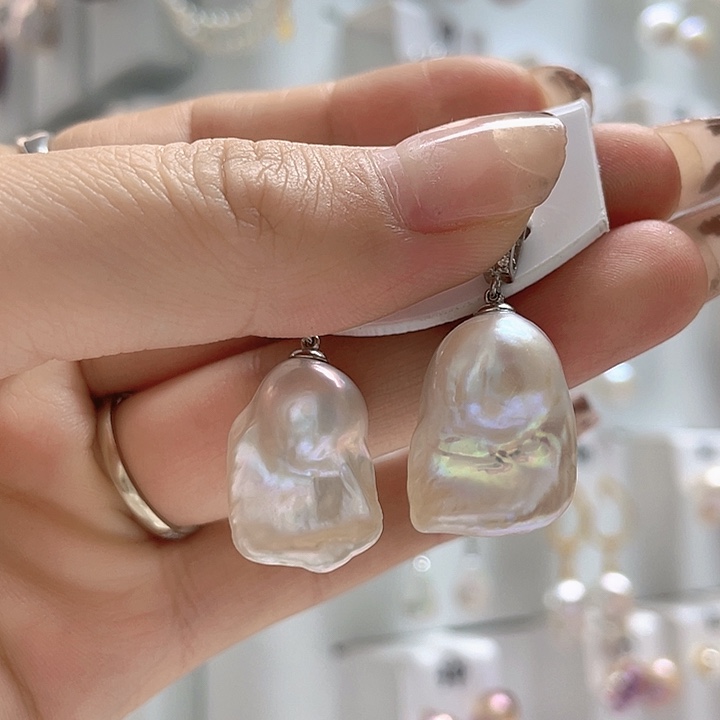 淡水珍珠戒指银S925镶嵌