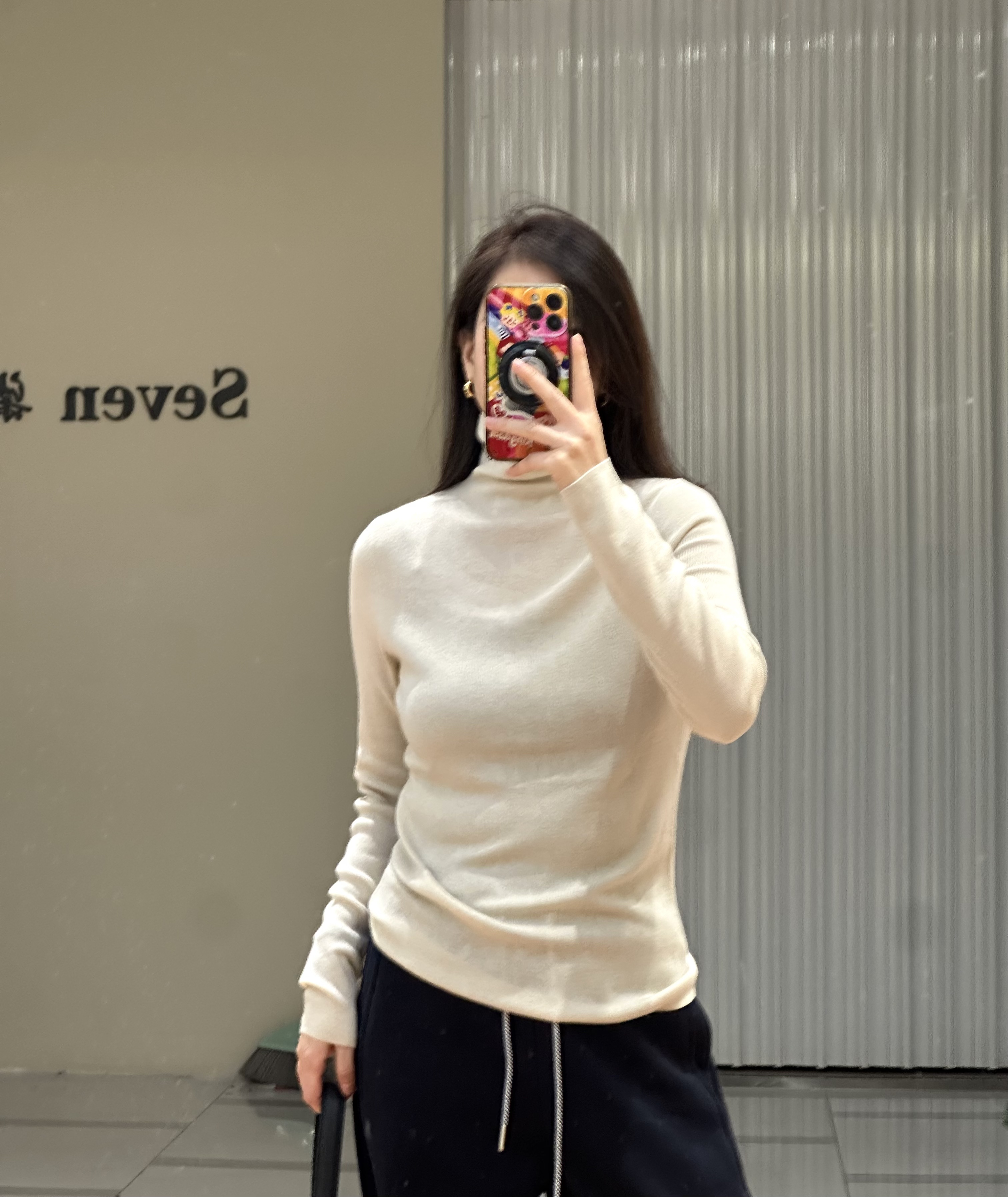 815纯色高领打底衫女秋冬百搭上衣