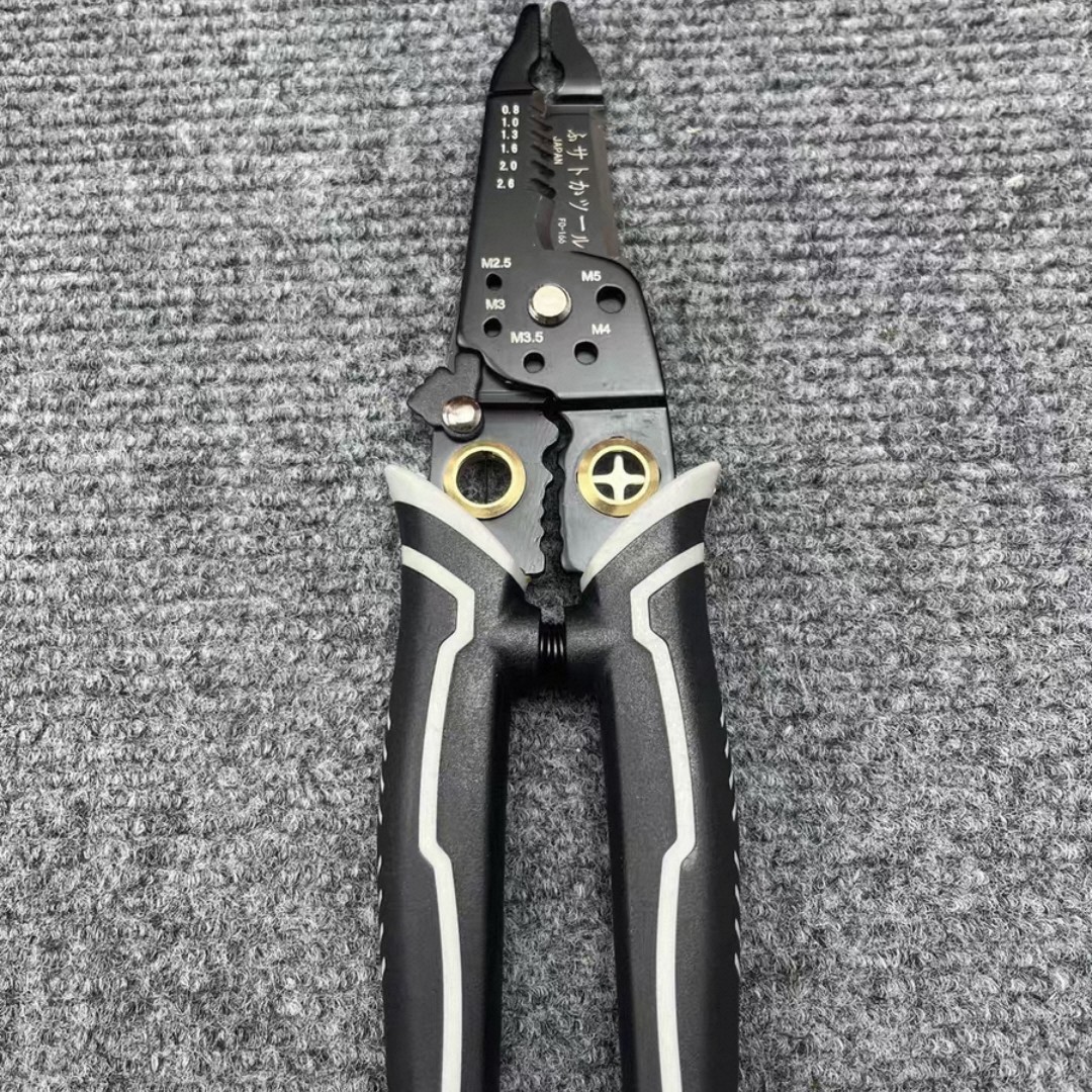 电工专用多功能剥线钳集剪线拔线压线绕线等多种功能于一体