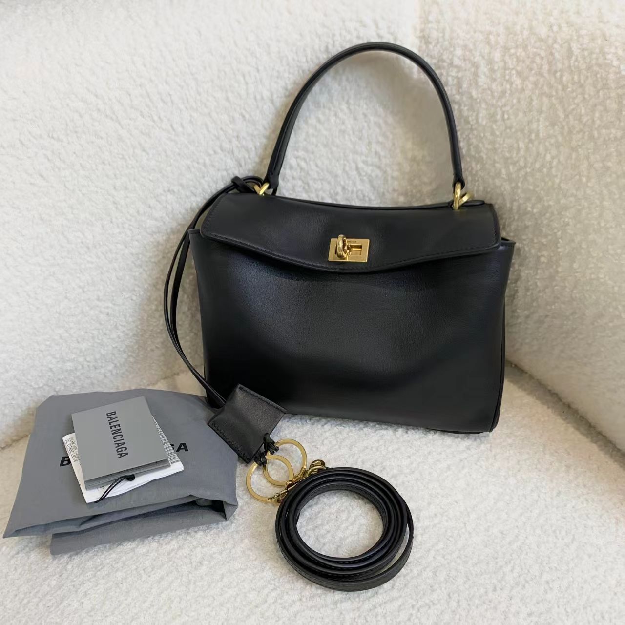 99新 Balenciaga/巴黎世家 壹臻/黑金rodeo mini 77539849