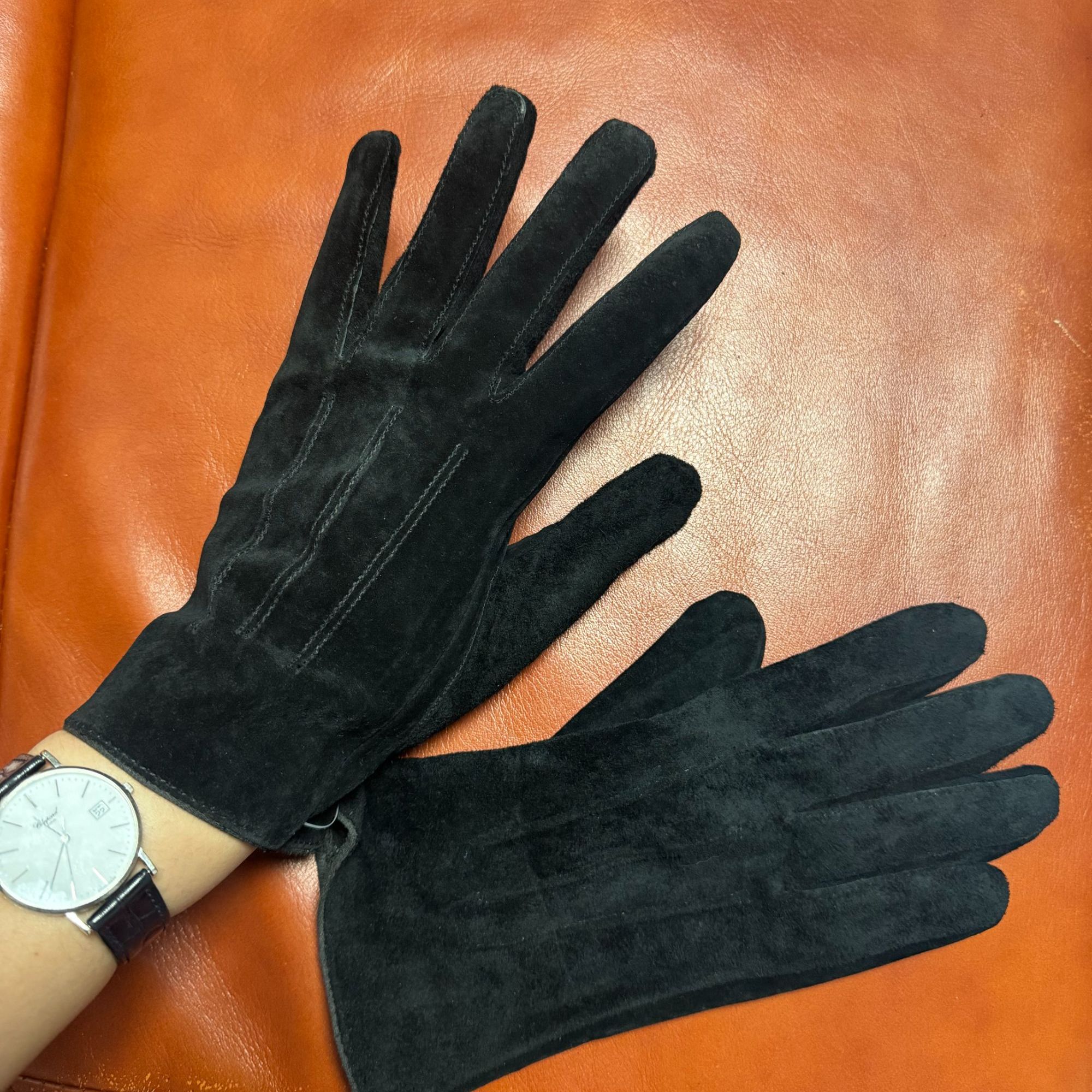 加厚女款骑户外运动防风保暖防滑防冻手套pi真皮真皮