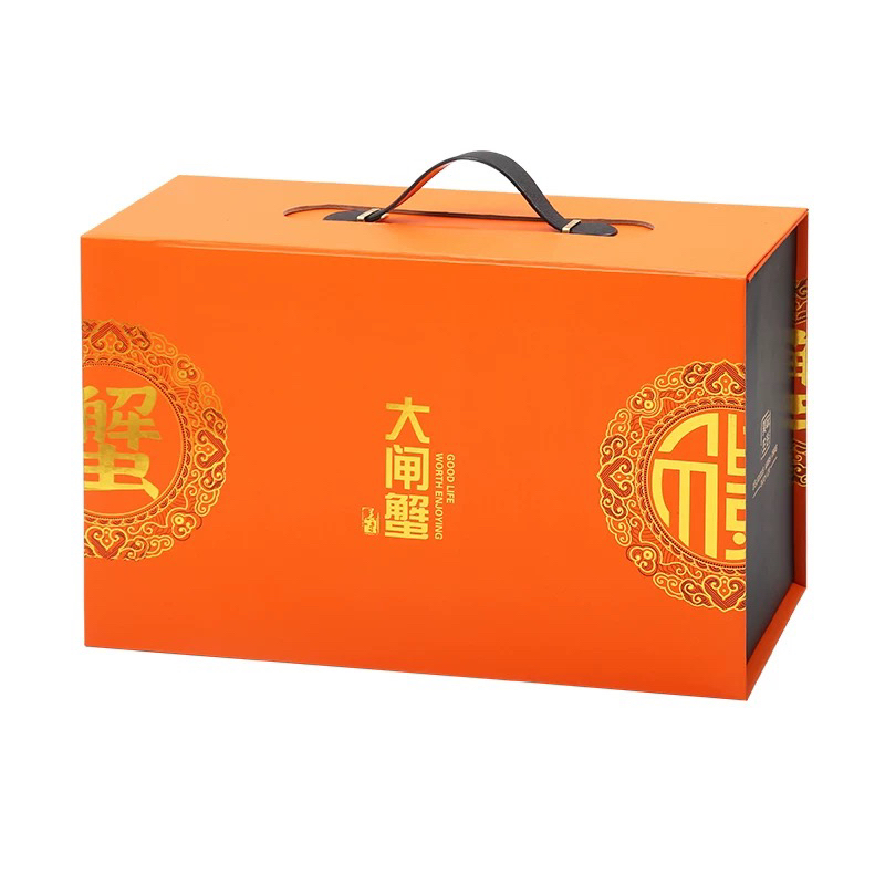 大闸蟹精美礼盒1个（空盒）颜色随机