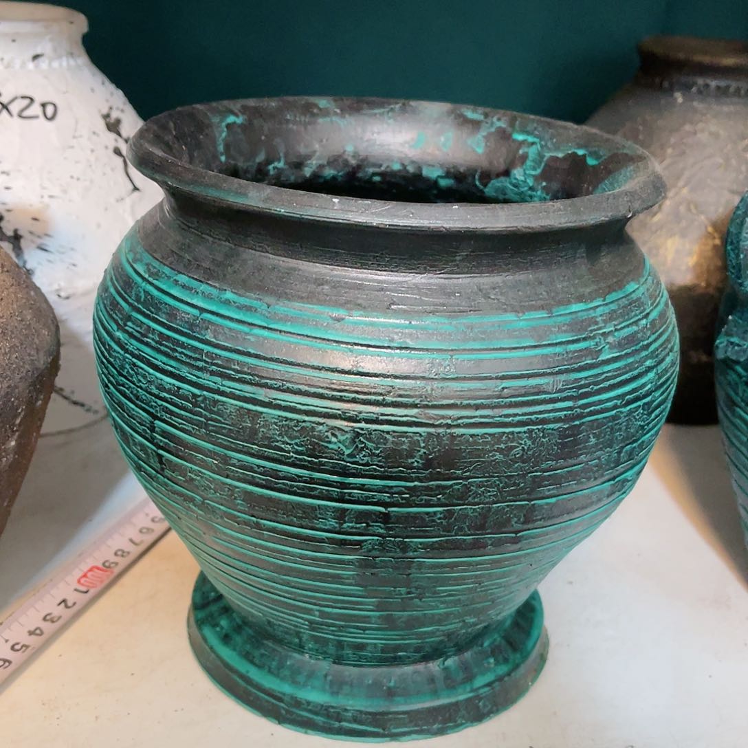 红陶带孔带孔口径17高度19