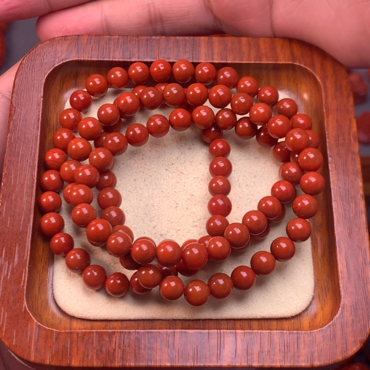 【闪购商品】未镶嵌配饰南红玛瑙꧁****꧂卡6mm